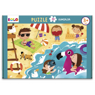 24 Parça Yer Puzzle - Kumsalda