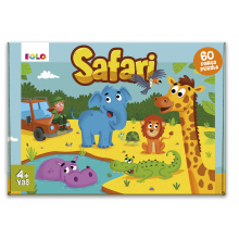 60 Parça Yer Puzzle - Safari