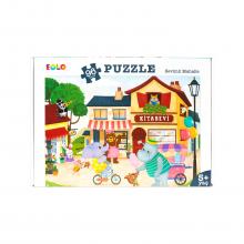 96 Parça Yer Puzzle – Sevimli Mahalle