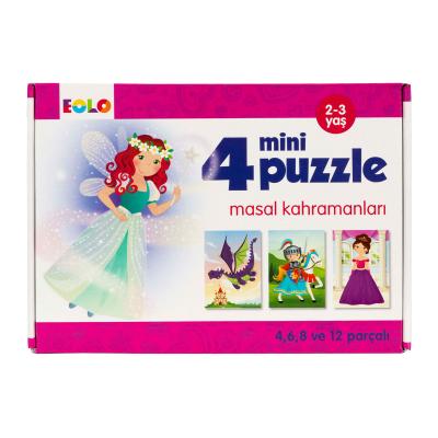 4 Mini Puzzle - Masal Kahramanları