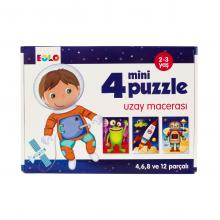 4 Mini Puzzle - Uzay Macerası