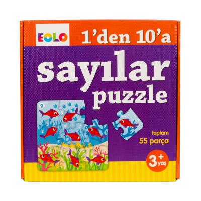 1’den 10’a Sayılar Puzzle